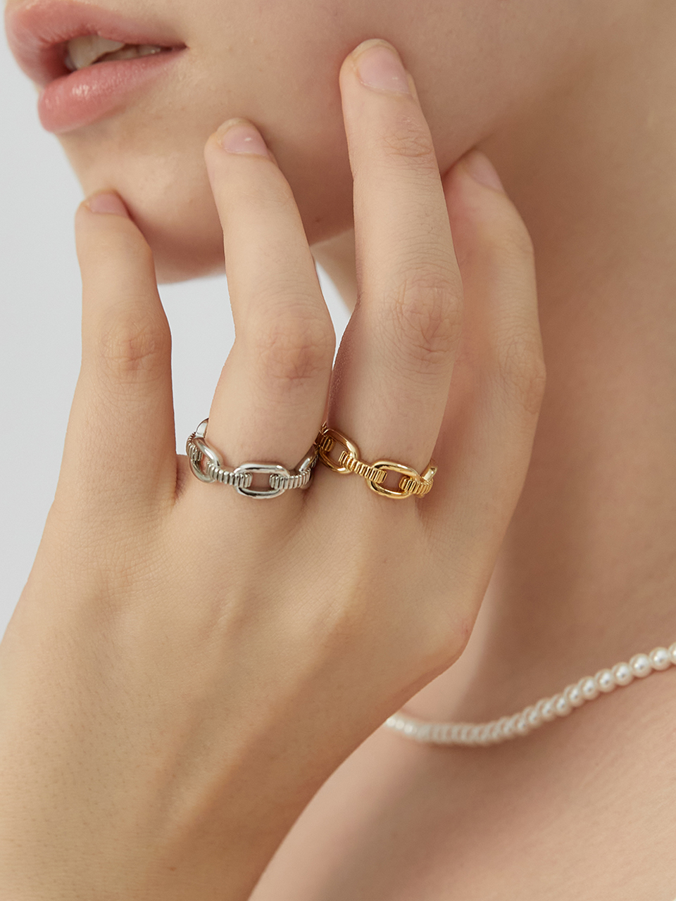 2SET link chain ring