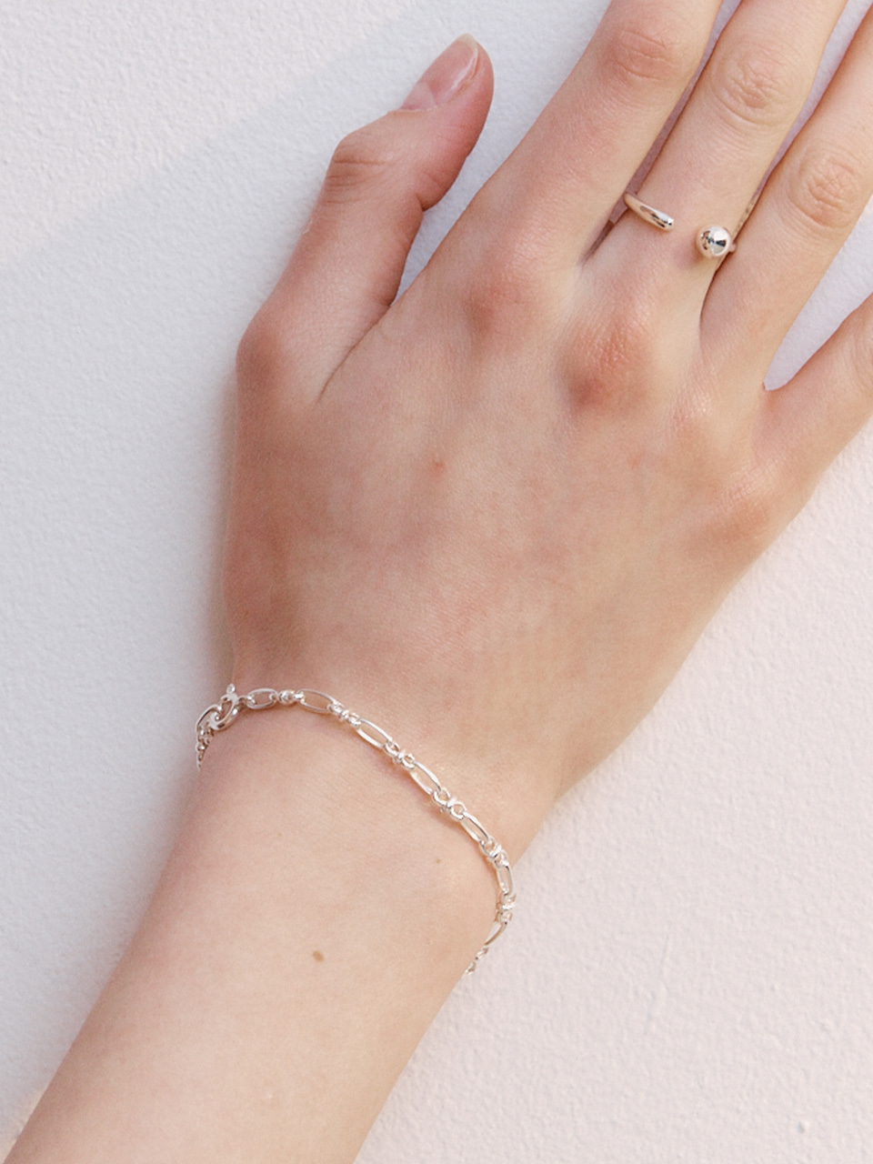 [silver925]peanut link chain bracelet