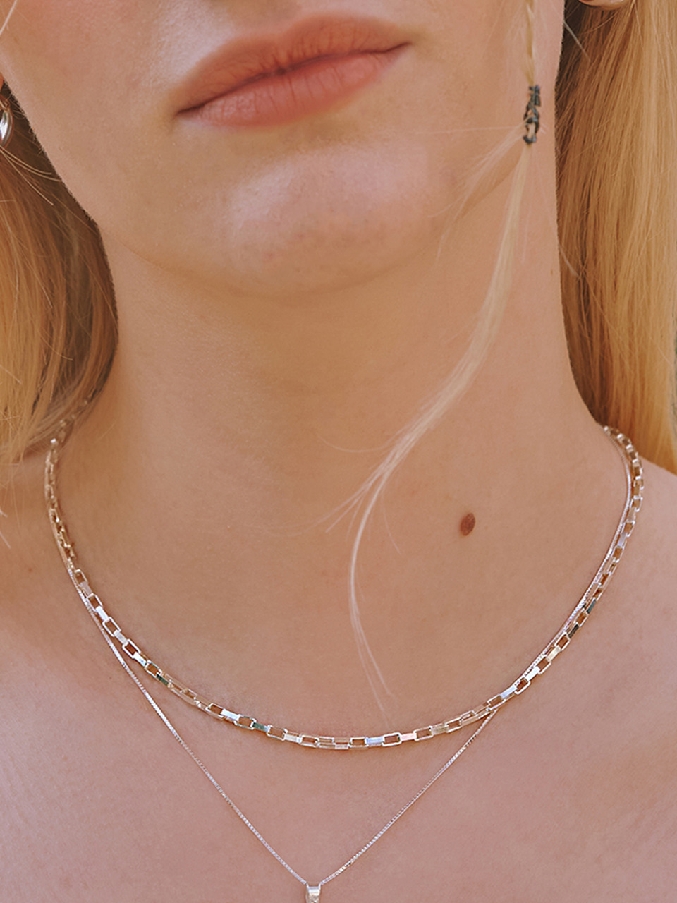 [silver925] stiff necklace