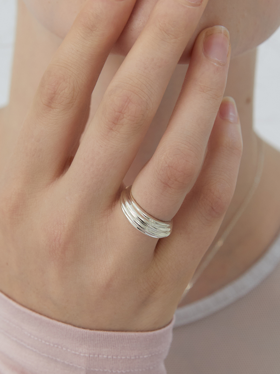[silver925]Shell ring
