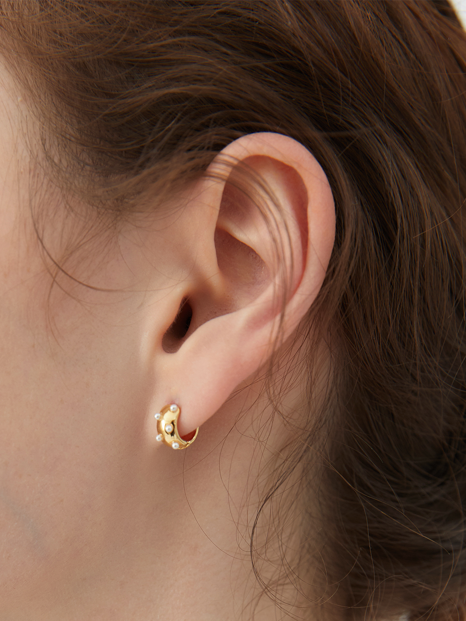 plump pearl onetouch earring