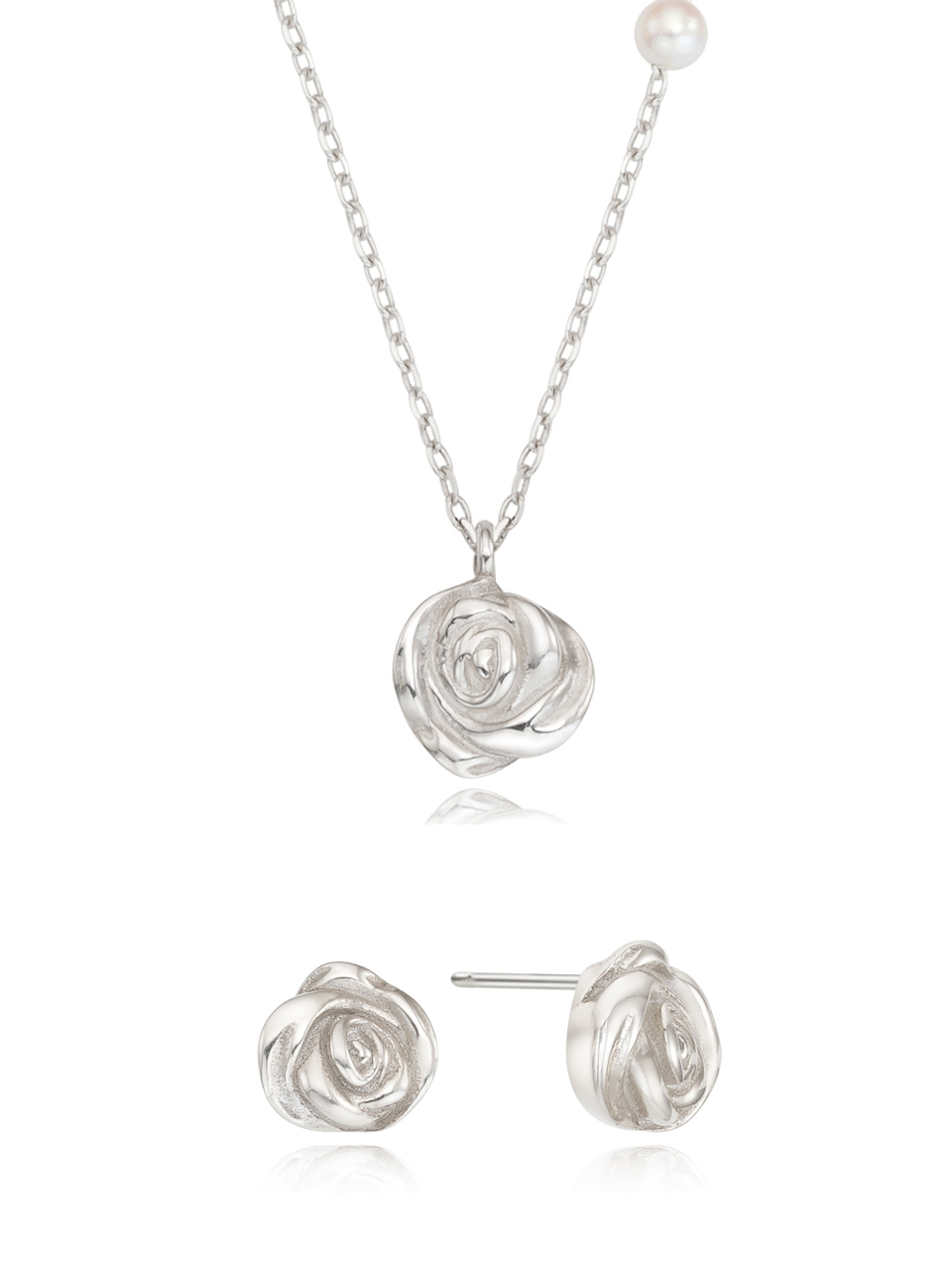 [silver925]plumpy rose SET1