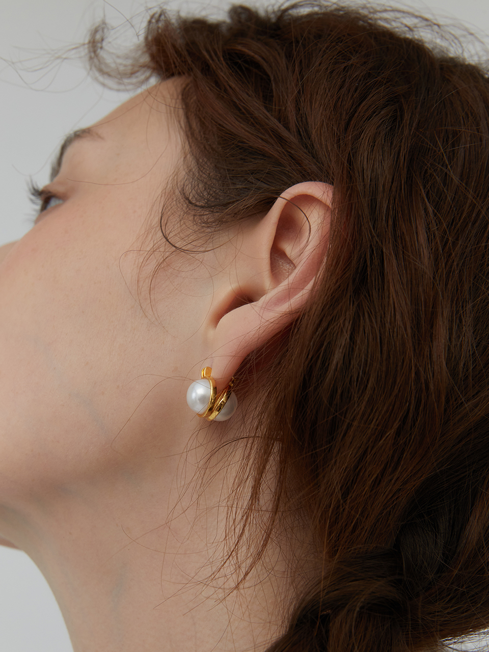 [silver925]both side pearl earring