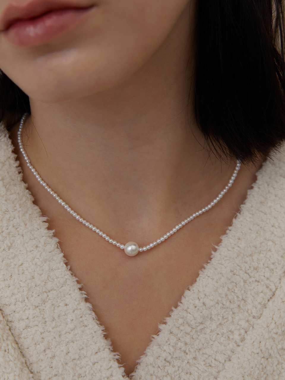 [14K]PEARL MIX NECKLACE