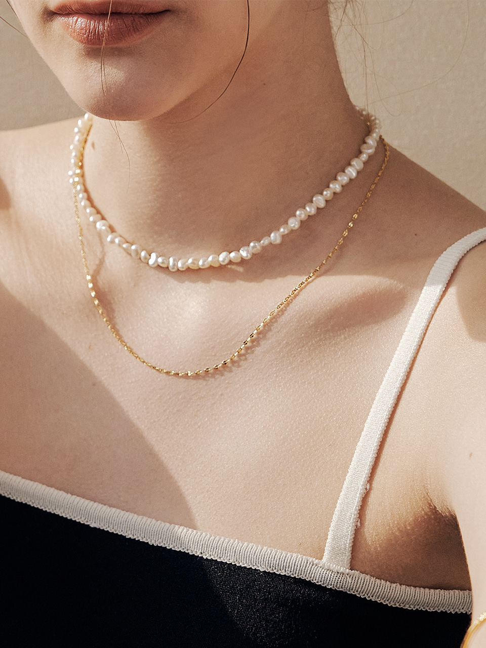 awesome pearl chain necklace