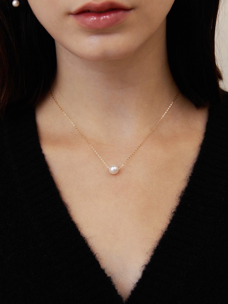 [14K]CLASSIC PEARL POINT NECKLACE