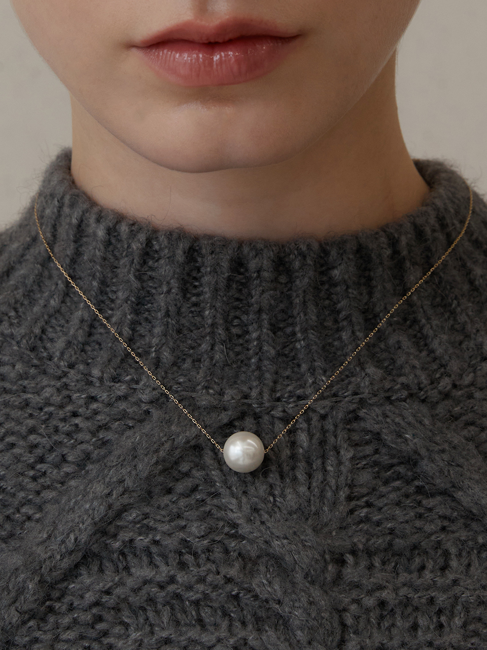[14K]PEARL POINT NECKLACE