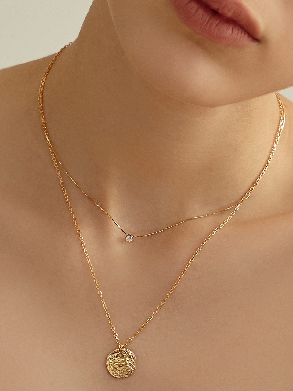 [silver925]starry cubic necklace
