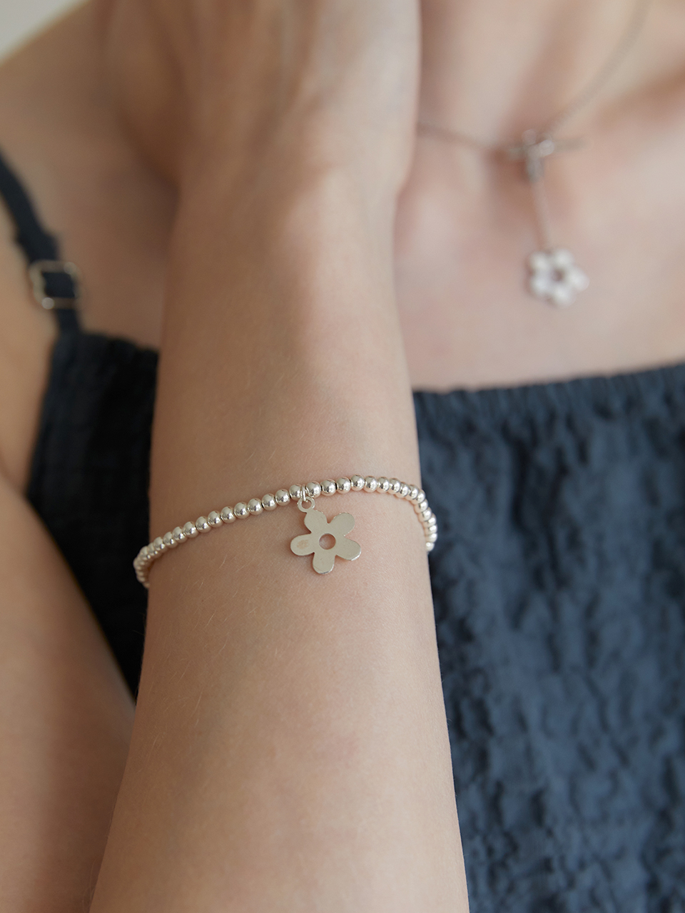 [silver925]pretty blossom point bracelet